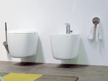 MONO' - Wall-hung ceramic bidet with overflow by Ceramica Flaminia - view 3